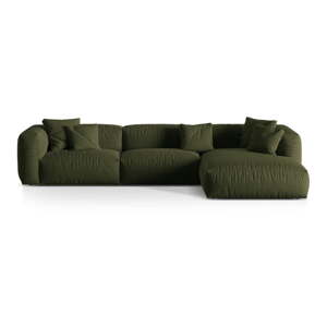 Zelena kutna garnitura (s desnim kutom) Martina – Micadoni Home