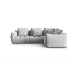 Svijetlo siva kutna garnitura (s desnim kutom) Bloom – Micadoni Home