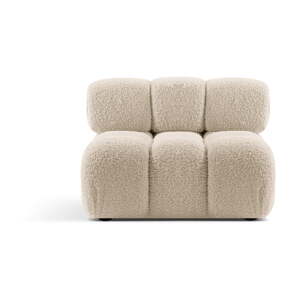 Bež modularna sjedeća garnitura od bouclé tkanine (srednji modul ) Bellis – Micadoni Home