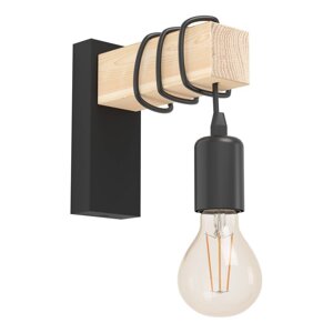Crna/u prirodnoj boji zidna lampa TOWNSHEND – EGLO