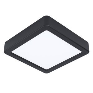 Crna LED stropna svjetiljka 16x16 cm FUEVA 5 – EGLO