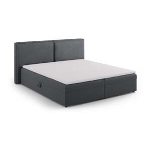 Tamno sivi boxspring krevet s prostorom za odlaganje 180x200 cm Arendal – Cosmopolitan Design
