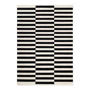 Crno-bijeli obostrani/ručno rađen vuneni tepih 120x180 cm Donna – Hanse Home