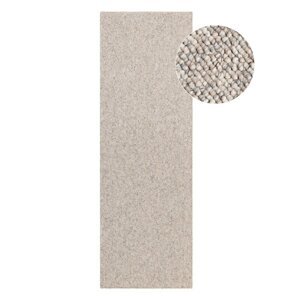 Siva/krem periva staza 80x240 cm Rocco Dark Cream – Elle Decoration