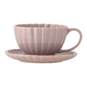 Svijetlo ružičasta šalica za cappuccino od kamenine 220 ml Latina – Bloomingville