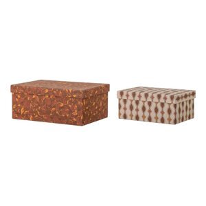 Dekorativne kartonske kutije za pohranu u setu  2 kom 26x19x11 cm Saliha – Bloomingville