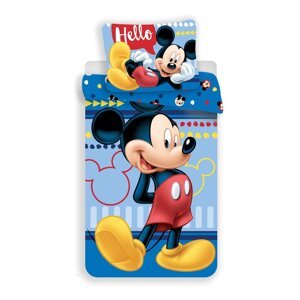 Pamučna dječja posteljina za krevet za jednu osobu 140x200 cm  Mickey "Hello" – Jerry Fabrics
