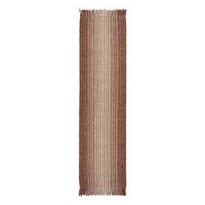 Crvena obostrana/ručno rađena staza od mješavine jute 60x230 cm Jute Ombre Red – Flair Rugs
