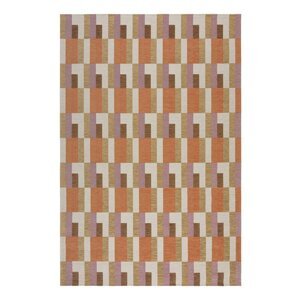 Narančasti/u prirodnoj boji tepih 120x170 cm Riley Block Geo – Flair Rugs
