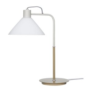 Bijela stolna lampa sa staklenim sjenilom (visina 44 cm) Spot – Hübsch