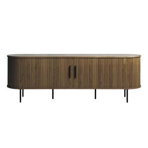 Smeđa TV komoda u dekoru hrasta 180x56x45 cm Nola – Unique Furniture