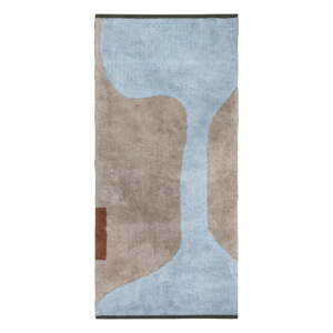 Svijetlo plava/bež periva pamučna staza 70x150 cm Figura – Mette Ditmer Denmark