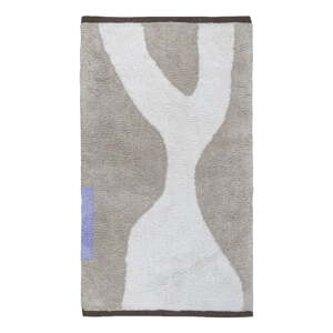 Bijeli/bež periv pamučan tepih 50x80 cm Figura – Mette Ditmer Denmark