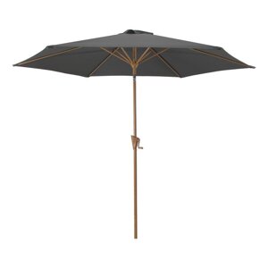 Tamno sivi suncobran ø 300 cm Wood – Rojaplast