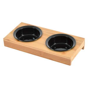 Set posuda s postoljem od bambusa za pse ø 12 cm – Love Story