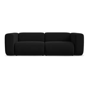 Crna baršunasti sofa 228 cm Ekahi – Makamii