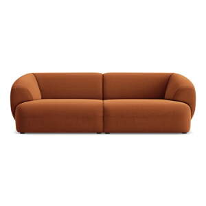 Narančasta baršunasti sofa 232 cm Moana – Makamii