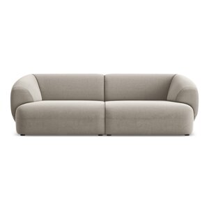Bež baršunasti sofa 232 cm Moana – Makamii