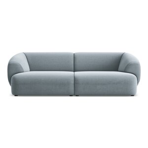 Svijetlo plava baršunasti sofa 232 cm Moana – Makamii