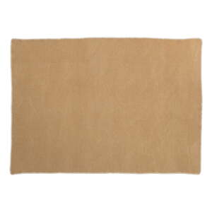 Oker žuta deka od mješavine vune 140x200 cm Ylva Ochre – Pappelina
