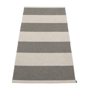 Antracitno siva/krem unutarnja i vanjska staza 70x150 cm Bob Charcoal Linen – Pappelina
