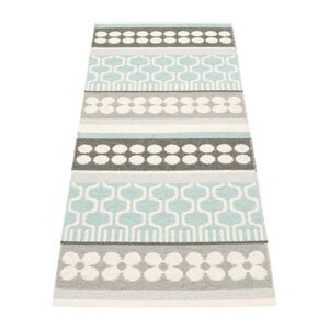 Sivi/tirkizni unutarnji i vanjski tepih 70x90 cm Asta Pale Turquoise – Pappelina