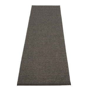 Antracitno siva unutarnja i vanjska staza 70x240 cm Emm Black Linen – Pappelina