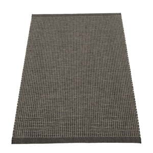 Antracitno sivi unutarnji i vanjski tepih 70x120 cm Emm Black Linen – Pappelina
