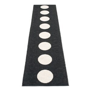 Crno-bijela unutarnja i vanjska staza 70x300 cm Vera Black – Pappelina