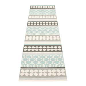 Siva/tirkizna unutarnja i vanjska staza 70x270 cm Asta Pale Turquoise – Pappelina