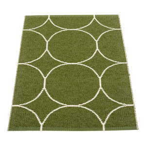 Tamno zeleni unutarnji i vanjski tepih 70x100 cm Boo Dark Olive – Pappelina
