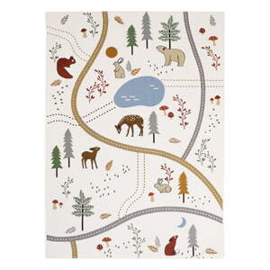 Krem dječji tepih za igru 123x180 cm Little Forest – Nattiot