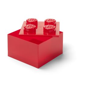 Crvena plastična dječja kutija za pohranu 25x25x18 cm – LEGO®