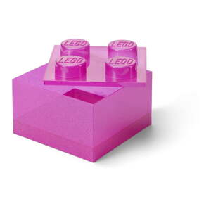 Ružičasta plastična dječja kutija za pohranu 25x25x18 cm – LEGO®