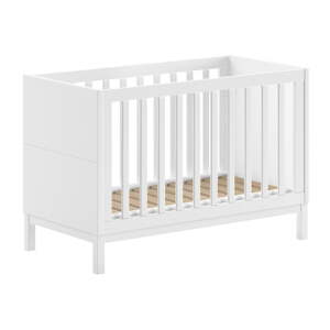 Bijeli dječji krevet od masivnog bora 60x120 cm Eva – Vipack