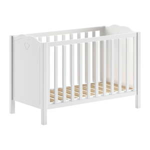 Bijeli dječji krevet od masivnog bora 60x120 cm Amori – Vipack