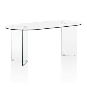 Stakleni blagovaonski stol 90x180 cm Kaya – Tomasucci