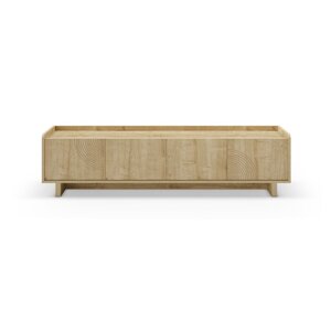 TV komoda u dekoru hrasta u prirodnoj boji 180x45x40 cm Daira – Marckeric