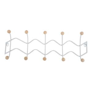 Bijela metalna zidna vješalica 61 cm Zig Zag – PT LIVING