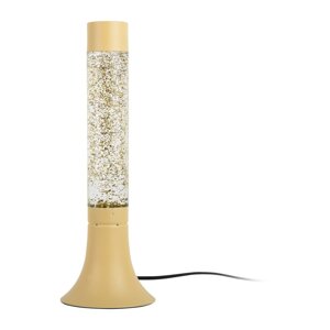 Svijetlo žuta stolna lampa sa staklenim sjenilom (visina 37,5 cm) Astro Glittler – Leitmotiv