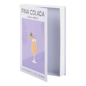 Bijela/ljubičasta dekorativna papirnata kutija za pohranu 18x4x25 cm Pina Colada – PT LIVING