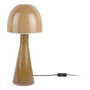 Oker žuta stolna lampa sa staklenim sjenilom (visina 45 cm) Bombin – Leitmotiv