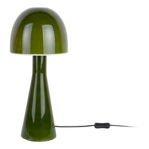 Tamno zelena stolna lampa sa staklenim sjenilom (visina 45 cm) Bombin – Leitmotiv