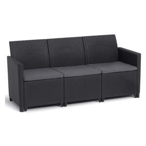 Antracitno siva vrtna sofa od umjetnog ratana Marie – Keter