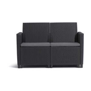 Antracitno siva vrtna sofa od umjetnog ratana Marie – Keter