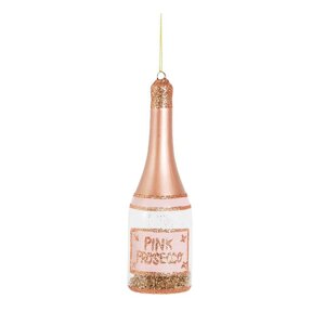 Stakleni ukas za božićno drvce ø 5 cm Pink Prosecco – Sass & Belle