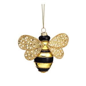 Stakleni ukas za božićno drvce 7 cm Bee – Sass & Belle