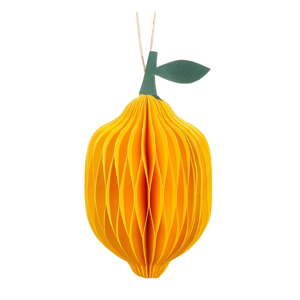 Papirnat ukas za božićno drvce ø 6 cm Lemon Honeycomb – Sass & Belle