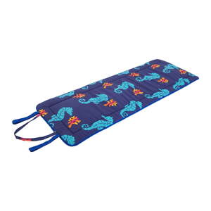Plavi vrtni jastuk za sjedenje za ležaljku 52x148 cm   Seahorse – B.E.S.