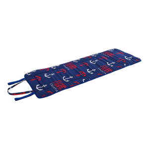 Crveni/plavi vrtni jastuk za sjedenje za ležaljku 52x148 cm   Anchors – B.E.S.